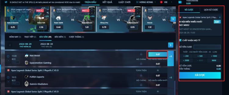 cá cược Apex Legends tại m88