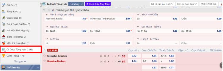 chơi cá cược tổng hợp tại m88